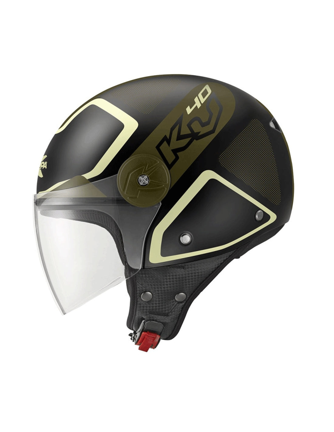 KAPPA - CASCO DJET KV40/HAWAII.D/SHAPES NEGRO VERDE
