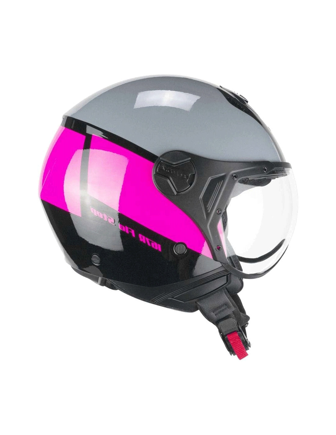 CGM 167R FLO STEP JET CASCO MOTO GRIGIO FUCSIA SAGOMATA – 1 – Maximomoto PT