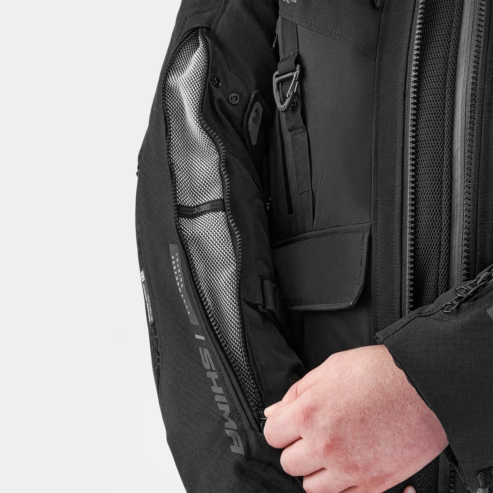 SHIMA TRACKER HOMBRE DE MOTO DE TURISMO CHAQUETA NEGRO – 12 – Maximomoto PT