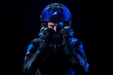 SHARK - AERON-GP BLANK SP Carbon Blue Anthracite