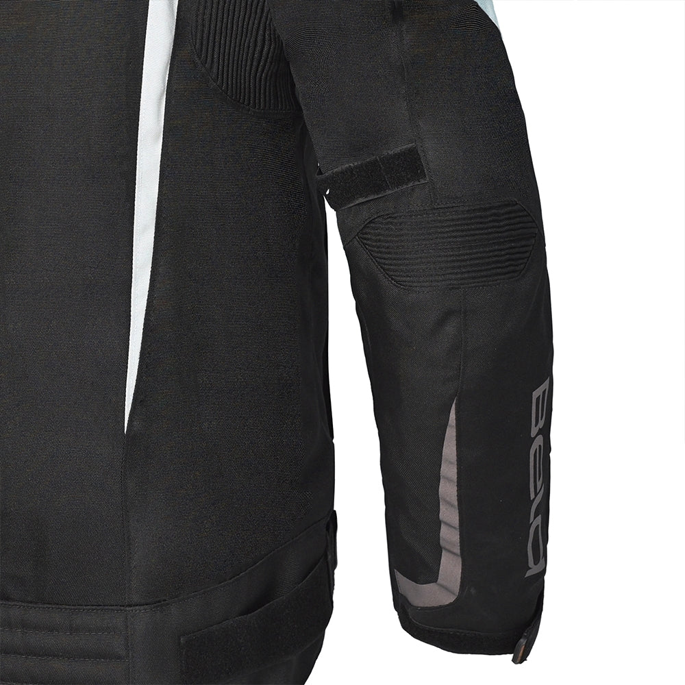 BELA HIGHLAND Motociclista Homem Casaco Preto Branco Laranja