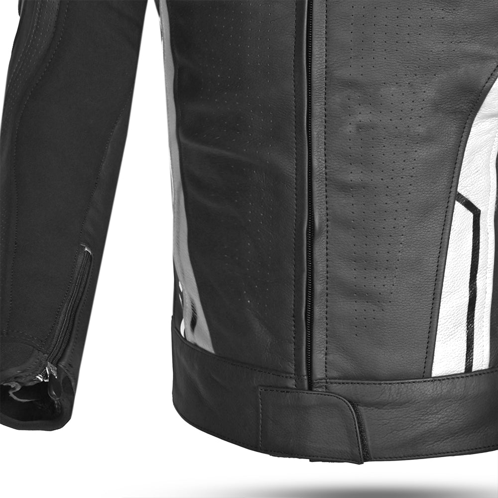 BELA Rocket Homem Moto Piel Casacos Preto Branco – 6 – Maximomoto PT