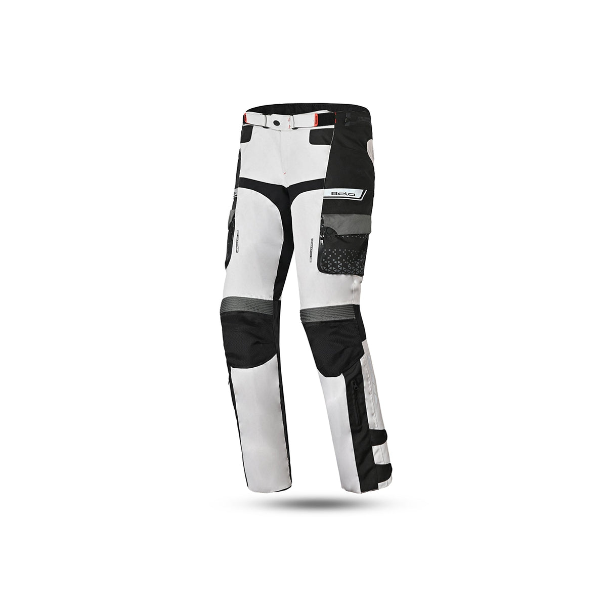 BELA EXTREME WP Crossroad Têxtil Motocicleta Calças Cinza Gelo Pretomaximomoto.pt-front