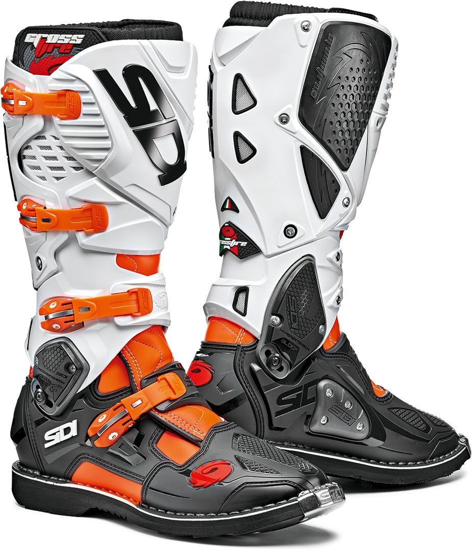 SIDI - CROSSFIRE 3 SRS BOOTS NARANGE / NEGRO / WHITE – 2 – Maximomoto PT