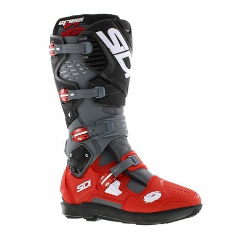 SIDI - CROSSFIRE 3 SRS BOOTS GRIS / ROJO / NEGRO – 6 – Maximomoto PT