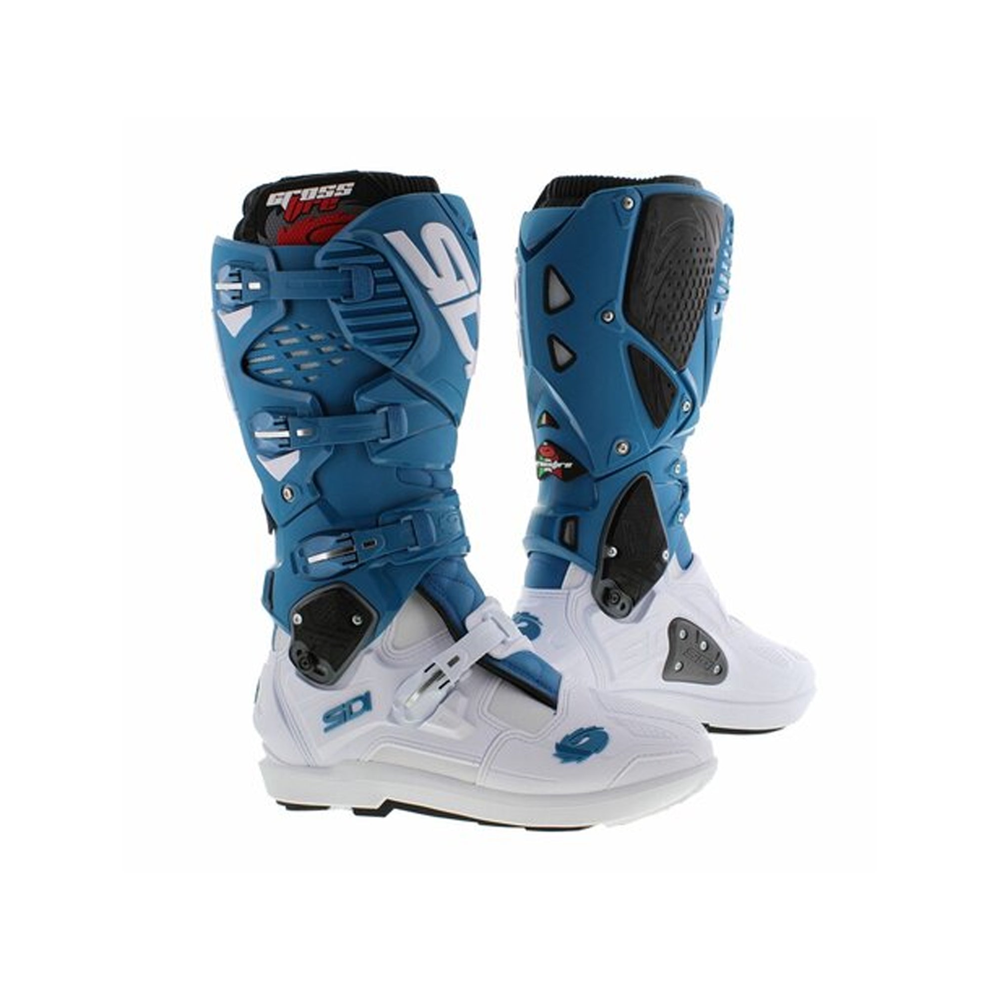 SIDI - CROSSFIRE 3 SRS BOOTS WHITE / PETROLEUM BLUE – 1 – Maximomoto PT