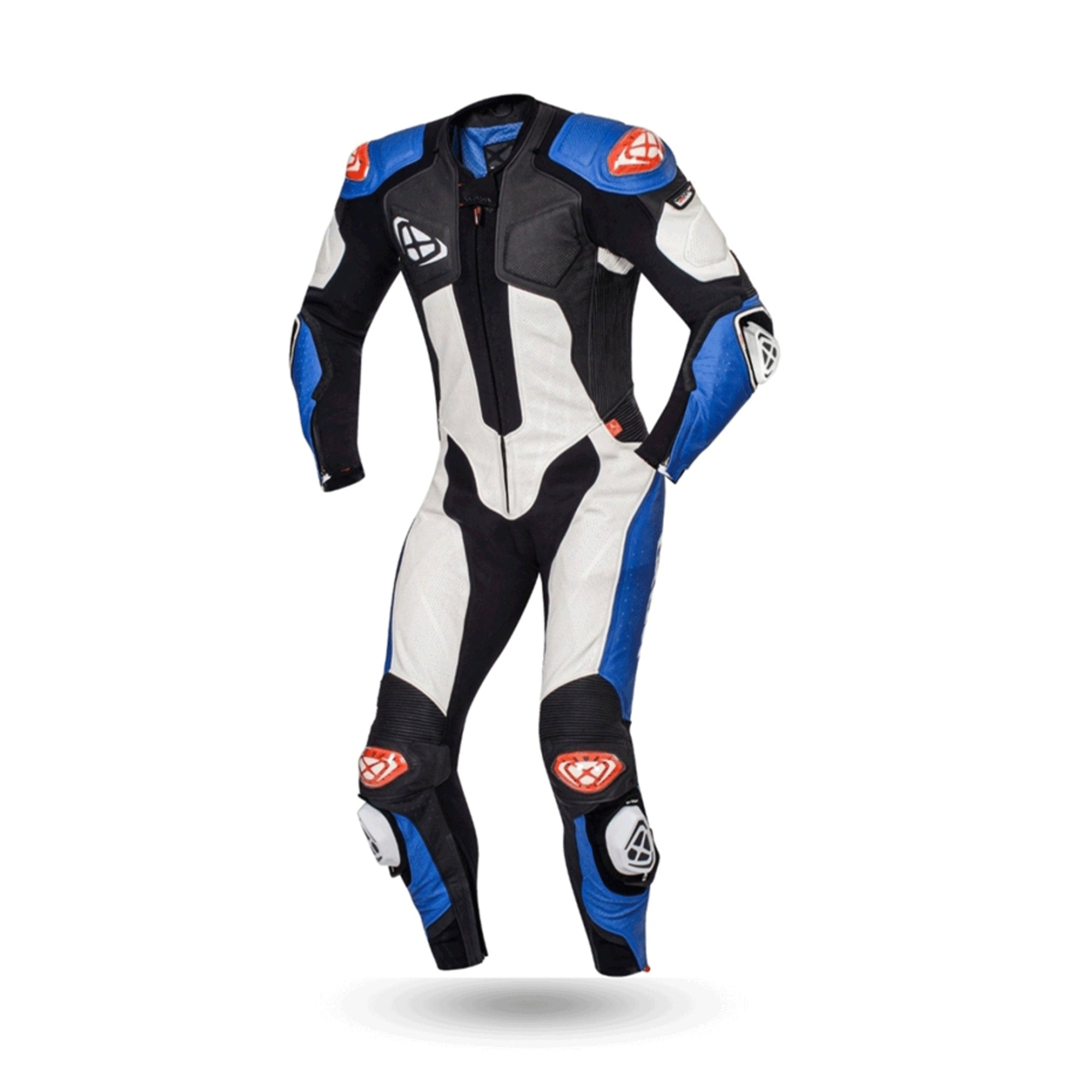 IXON VENDETTA EVO Moto Couro Homem Fatos Azul Branco Preto – 1 – Maximomoto PT