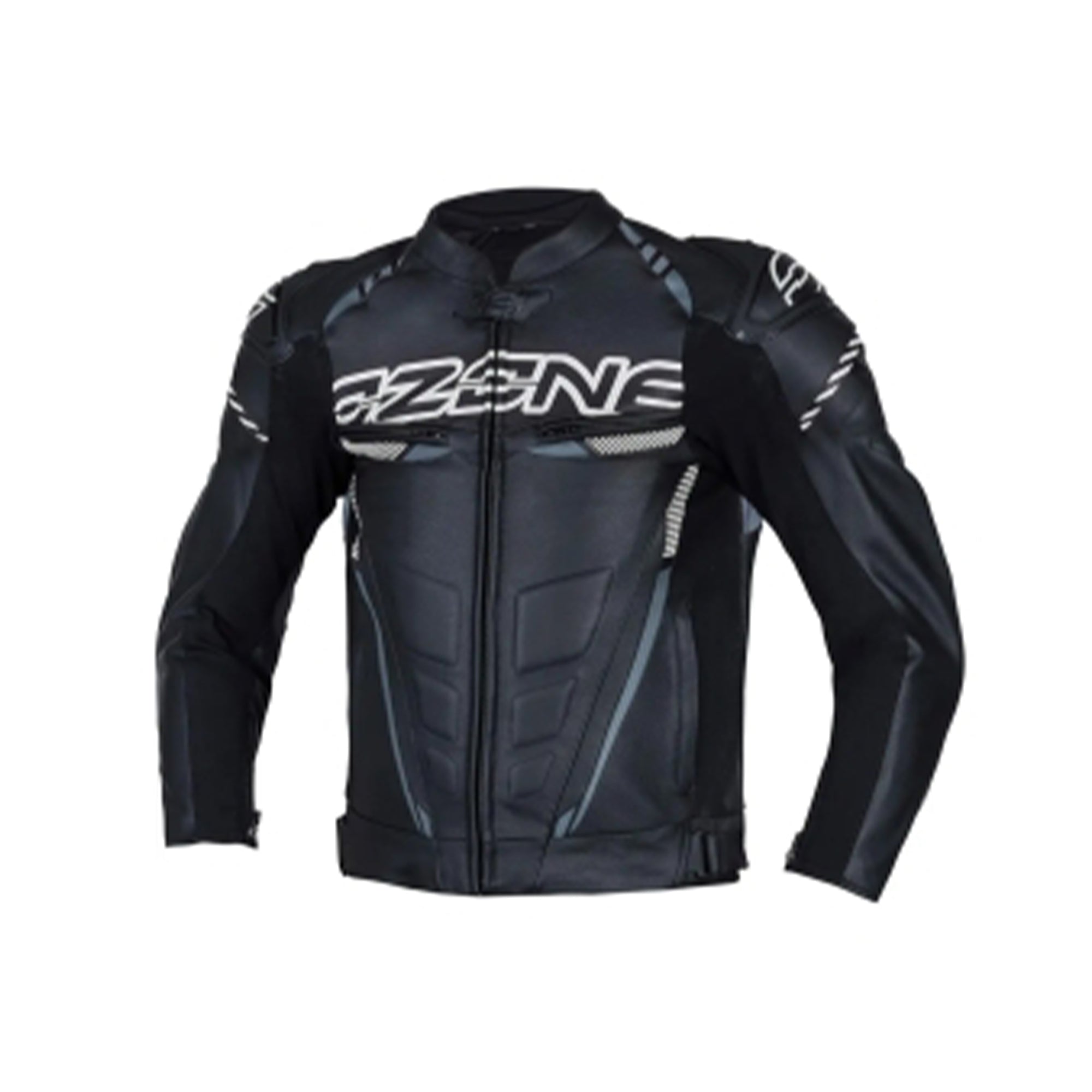 OZONE - Leather RS600 BLACK/WHITE jackets – 1 – Maximomoto PT