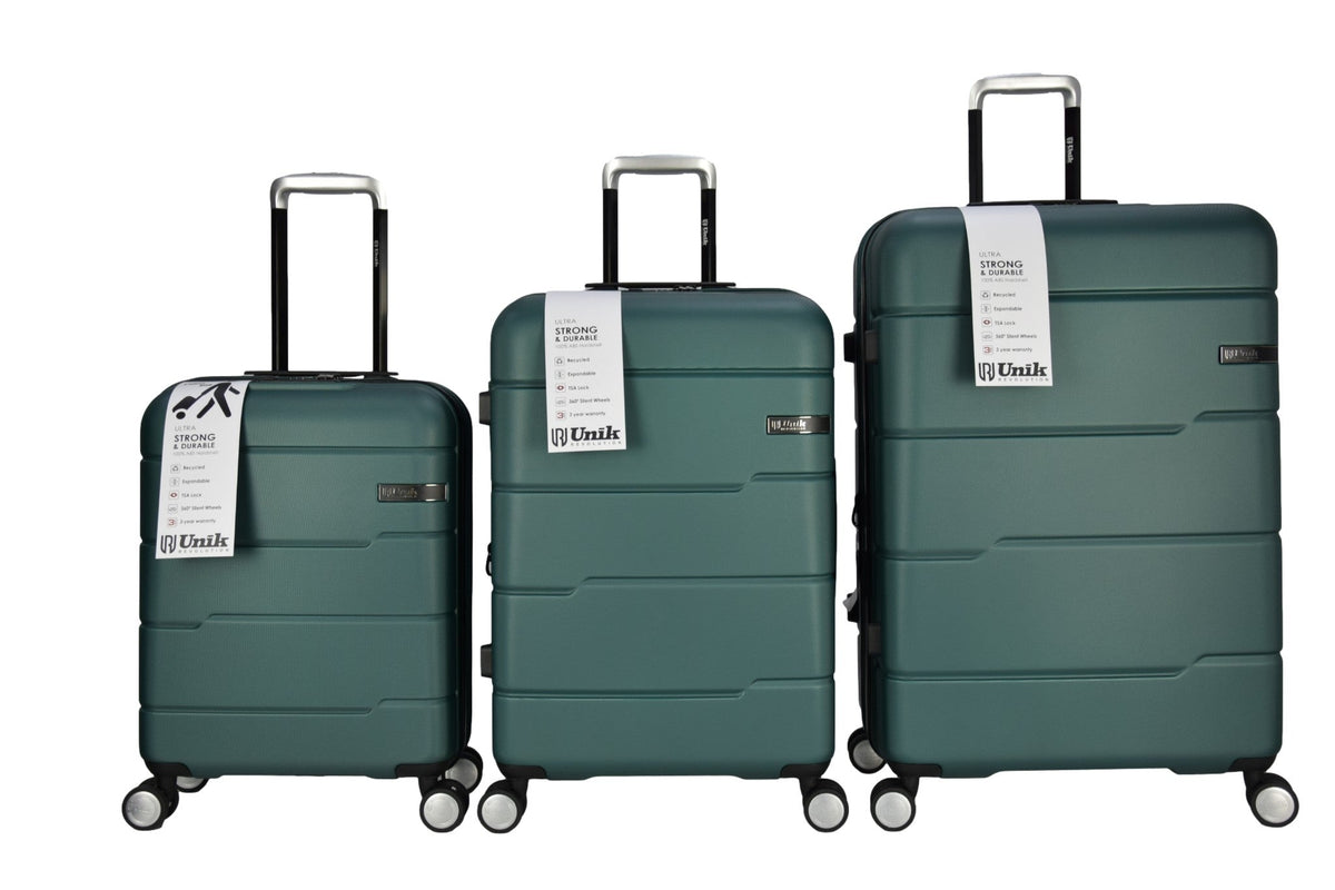 UNIK - VIGO MALETA DE VIAJE BOTTLE GREEN SET 3
