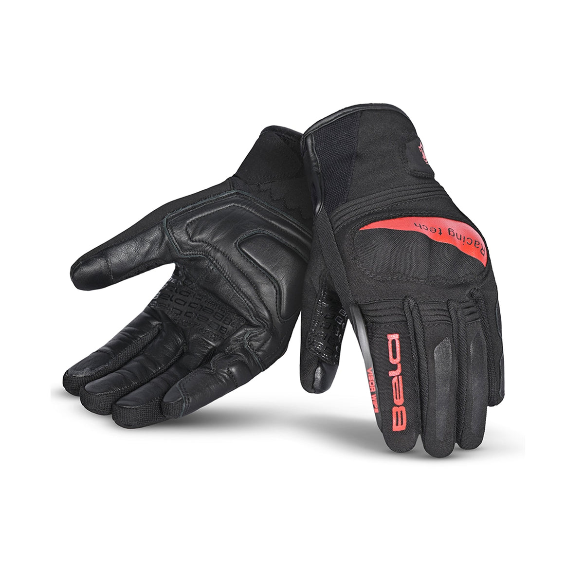 BELA BOOM WINTER WP Moto Textil Luvas Preto Vermelho