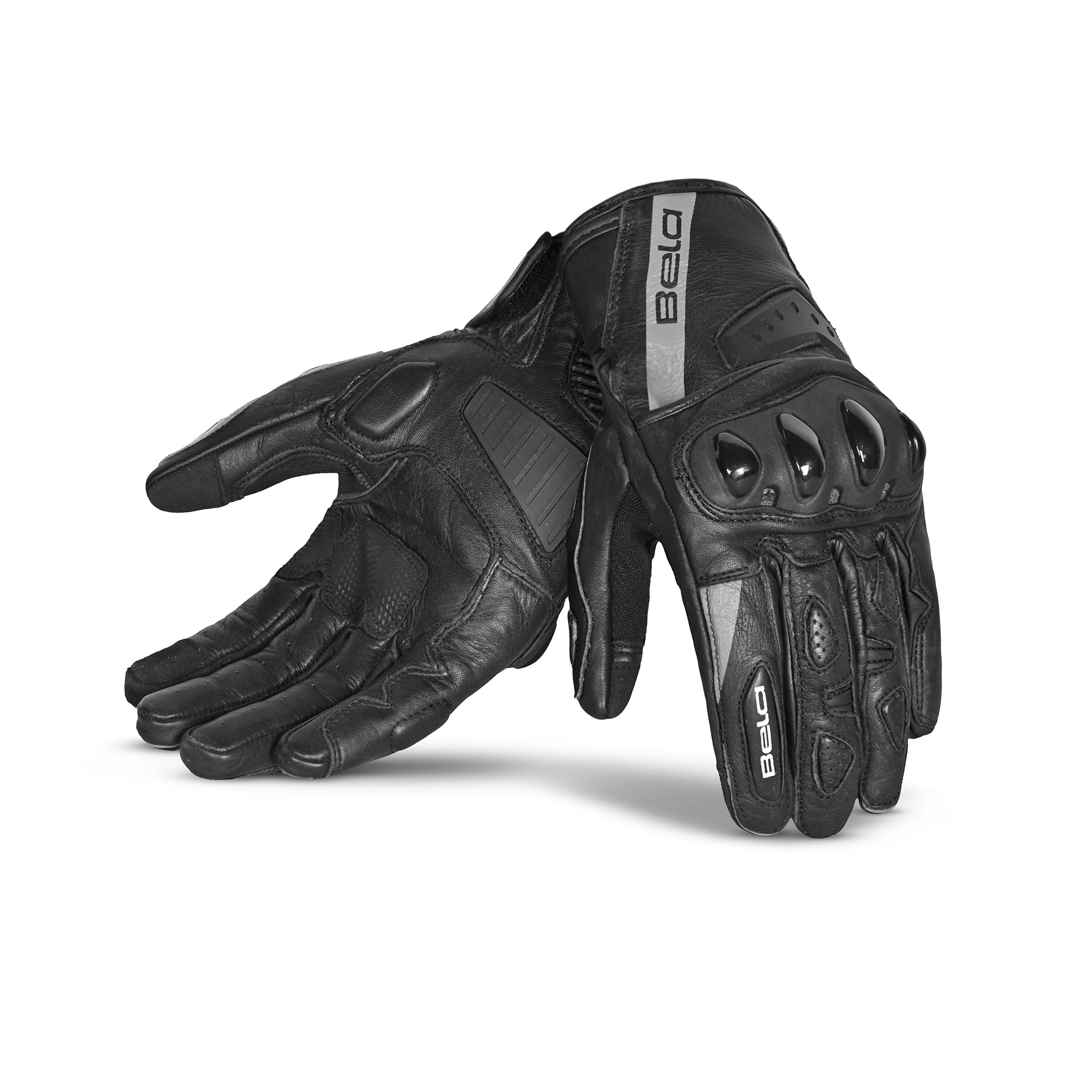 BELA BLAST Moto Senhora Couro Luvas Preto