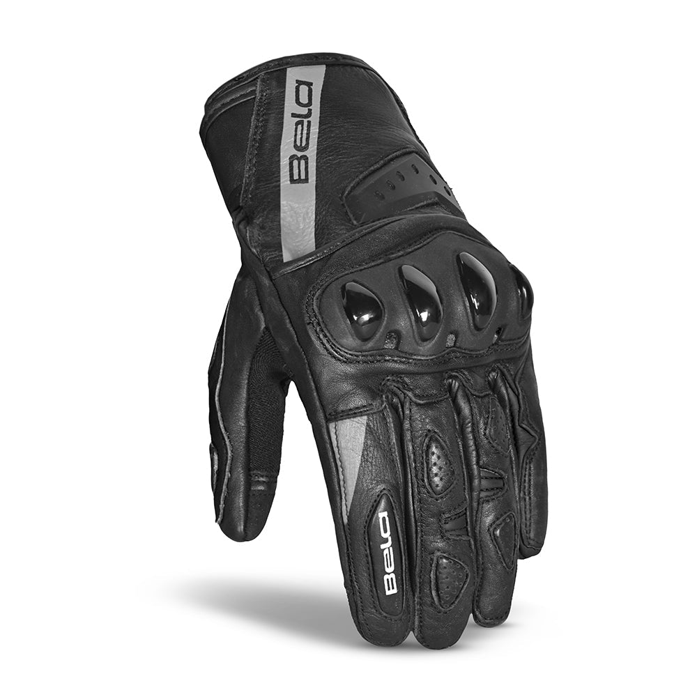 BELA BLAST Moto Senhora Couro Luvas Preto