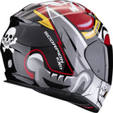 SCORPION EXO-491 PIRATE MOTO CAPACETES INTEGRAL PIRATA VERMELHO
