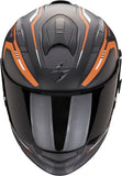 SCORPION - EXO 491 KRIPTA Negro Mate-Naranja-Blanco
