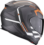 SCORPION - EXO 491 KRIPTA Negro Mate-Naranja-Blanco