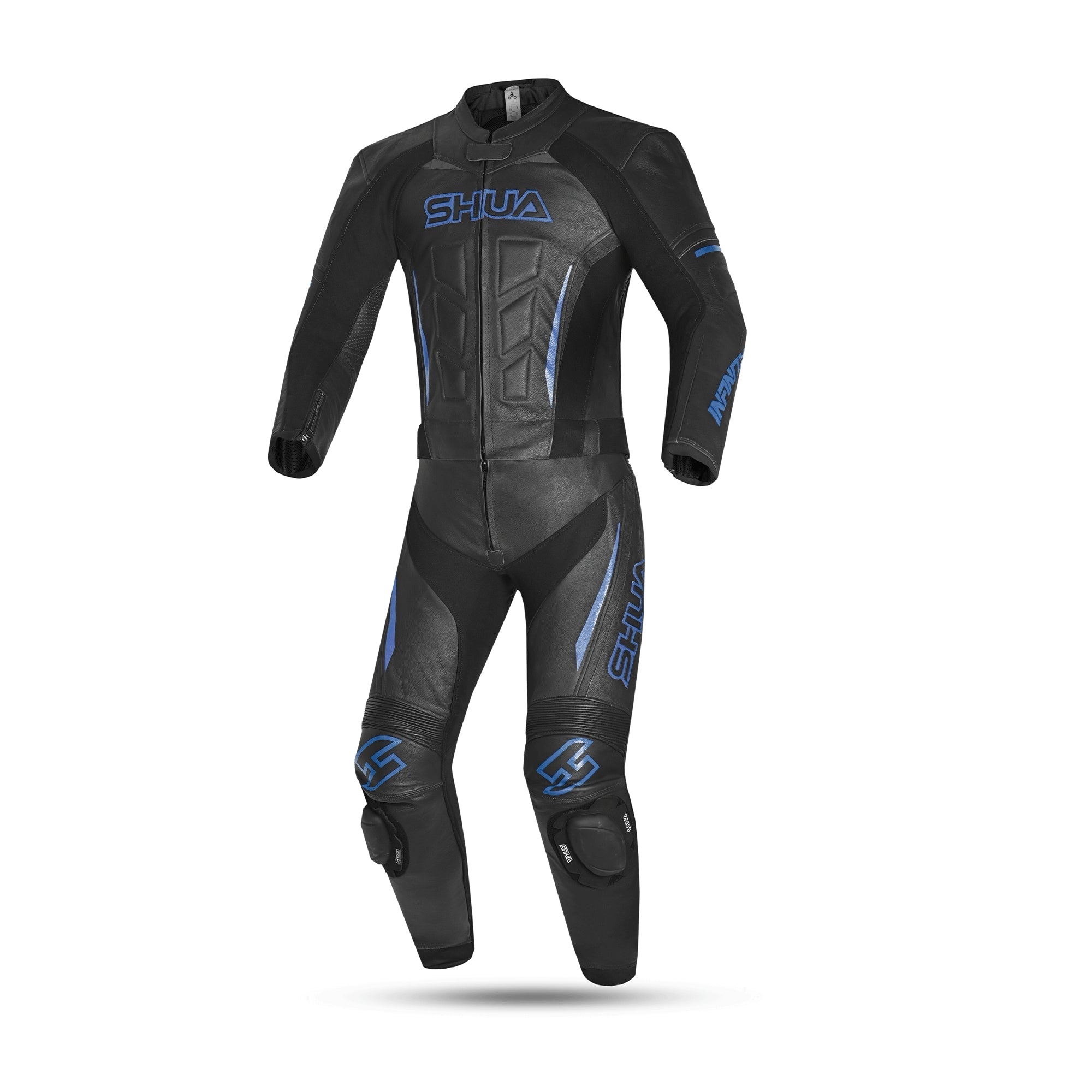 SHUA MONO 2 PC INFINITY Moto Homem Fatos Preto Azul