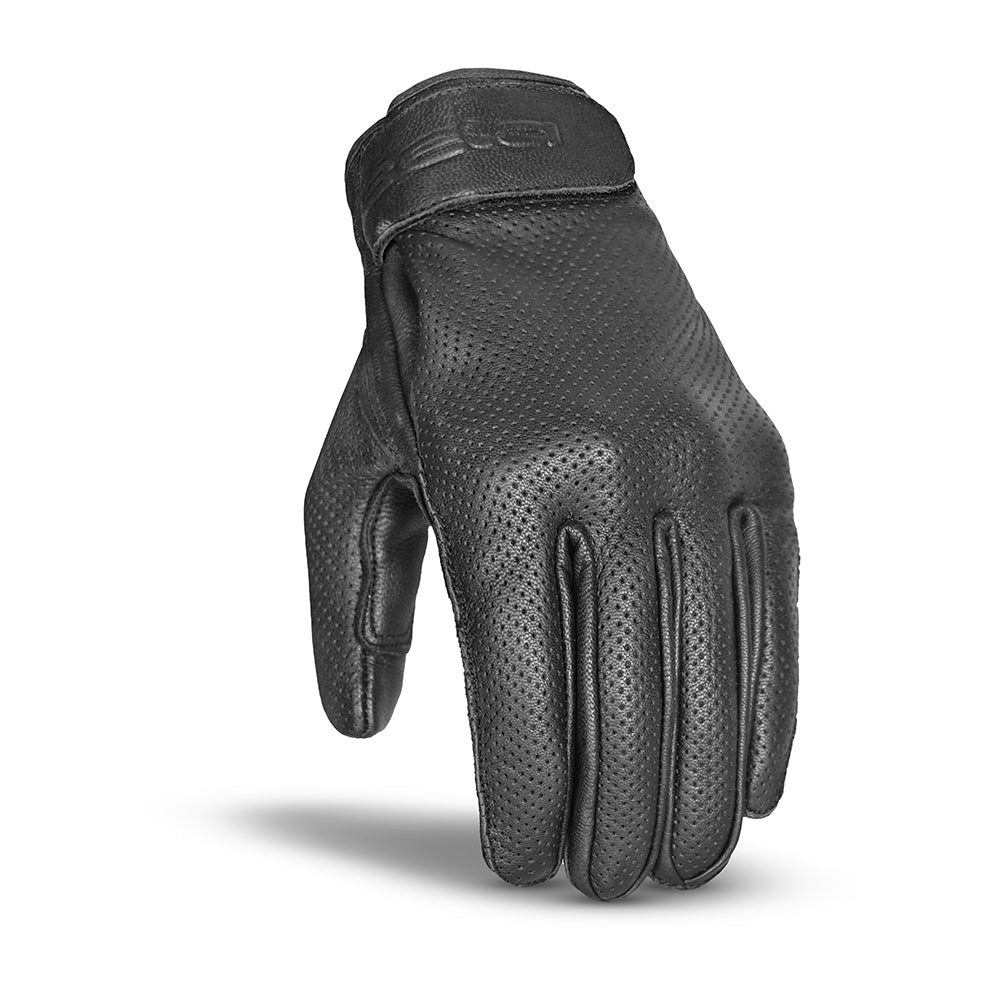 BELA CAFE AIR Moto Couro Luvas Preto