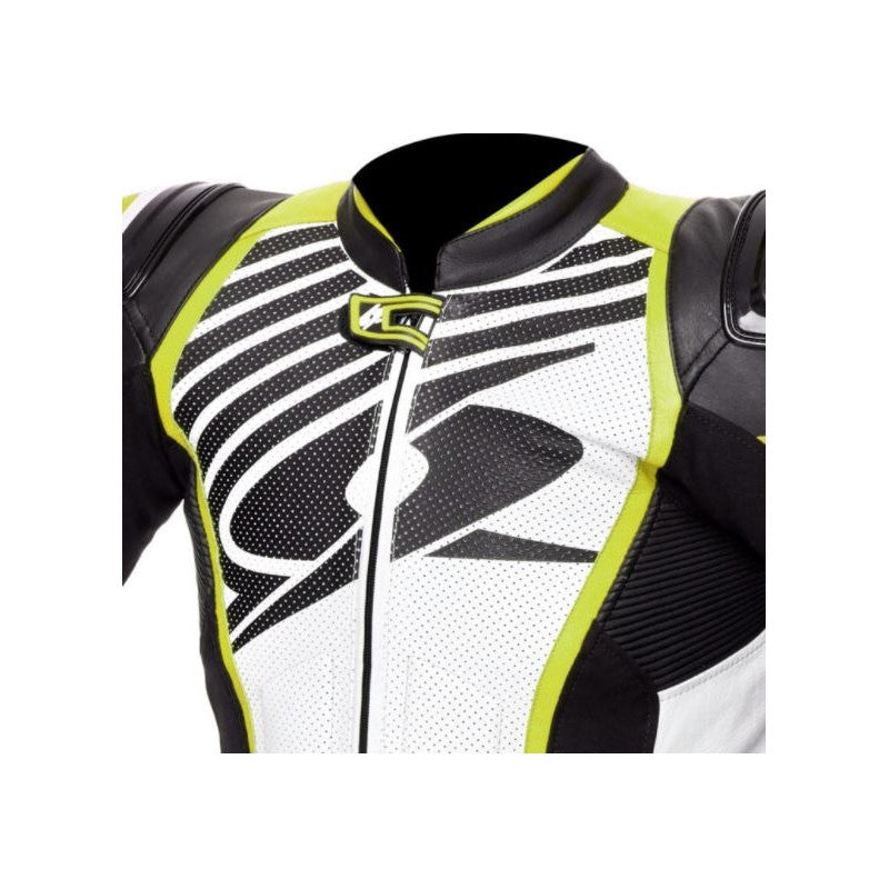 SPYKE - ARAGON RACE 1PC SUIT BLACK/FLUOYELLOW - SECURTEX MOTOR S.L (t/a MaximoMoto)
