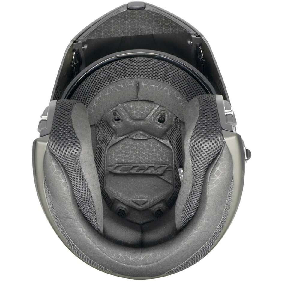 CGM 568S BER SPORT DOBRAMENTO MODULAR CAPACETES MOTO BRANCO AZUL