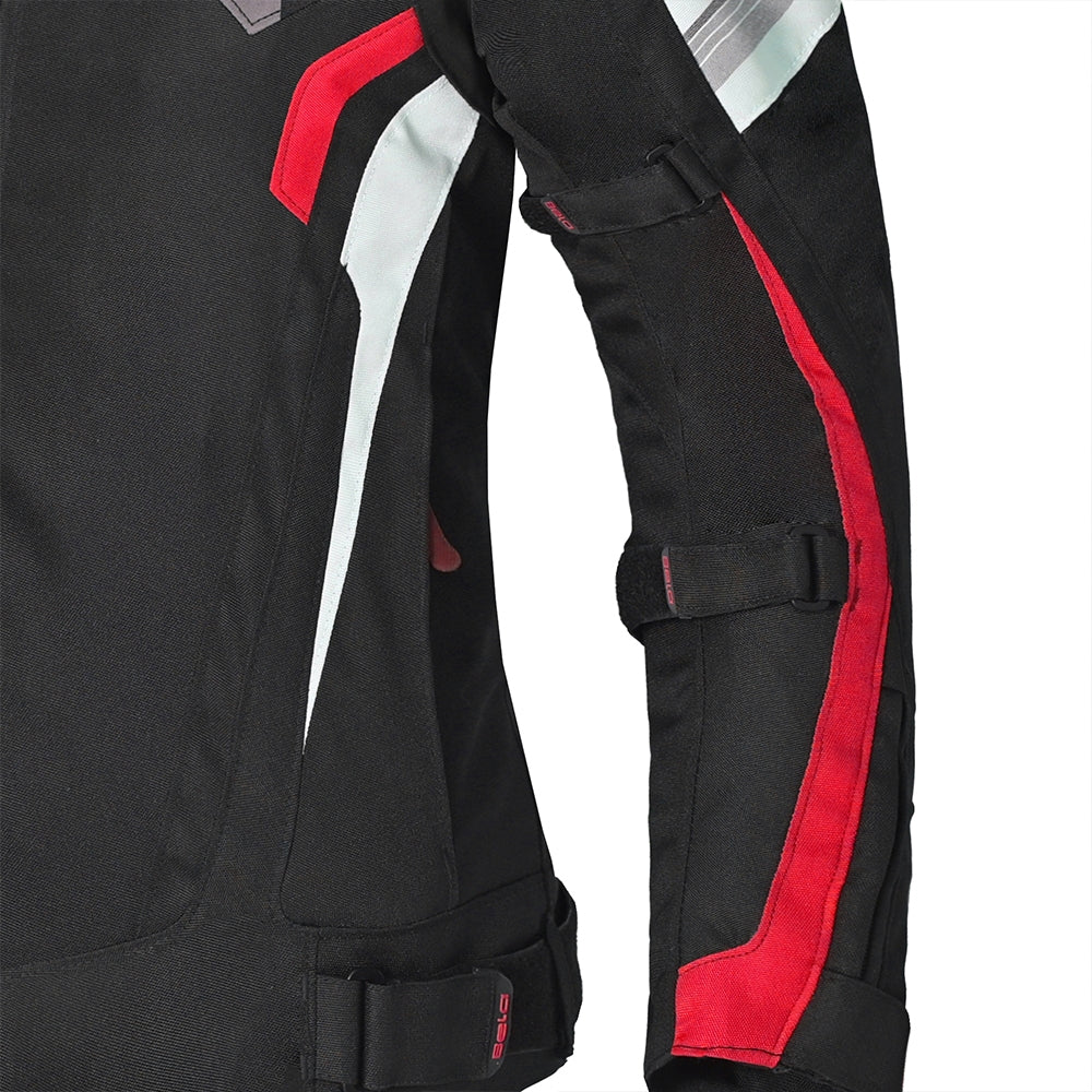 BELA HIGHLAND Moto Senhora Casacos Preto Gelo Vermelho