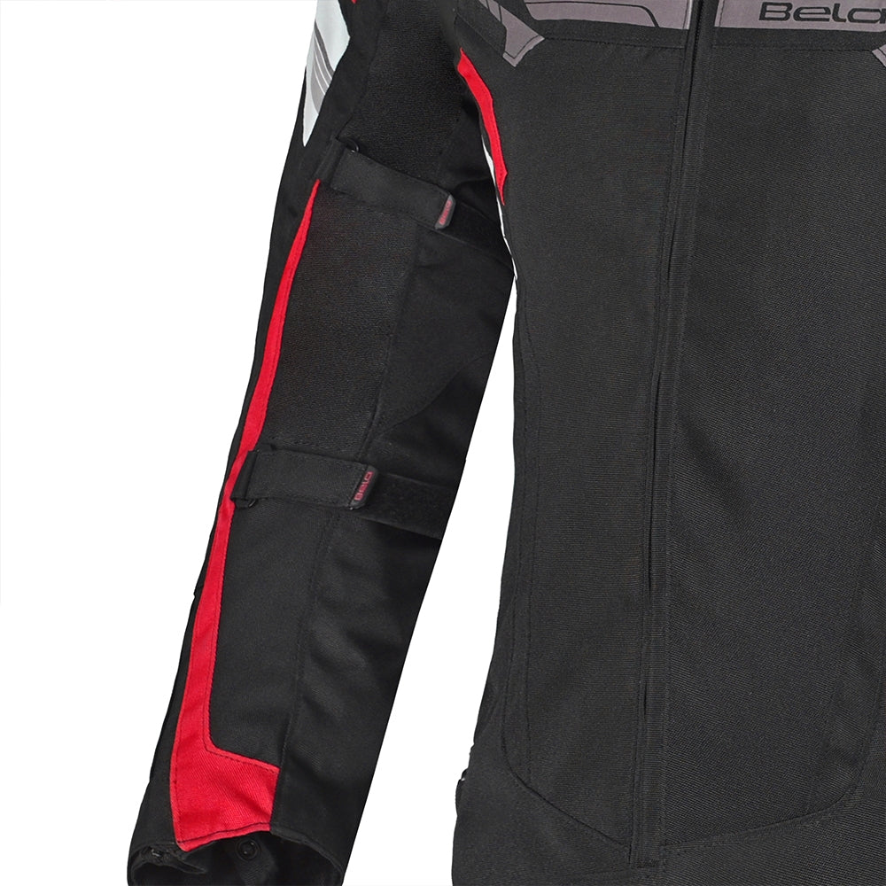 BELA HIGHLAND Moto Senhora Casacos Preto Gelo Vermelho