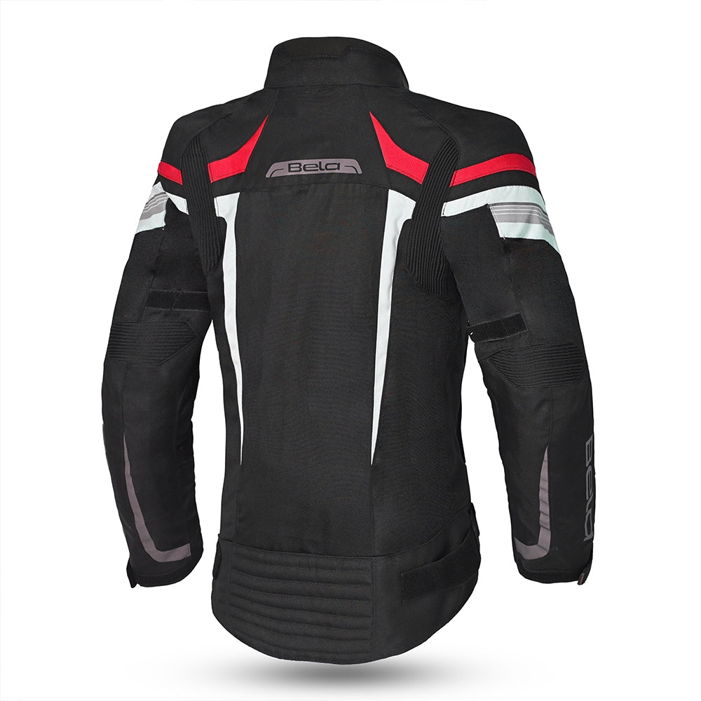 BELA HIGHLAND Moto Senhora Casacos Preto Gelo Vermelho