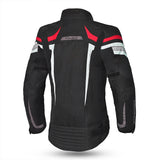 BELA HIGHLAND Moto Senhora Casacos Preto Gelo Vermelho