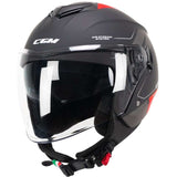 CGM 126G IPER CITY Casco de Moto negro rojo
