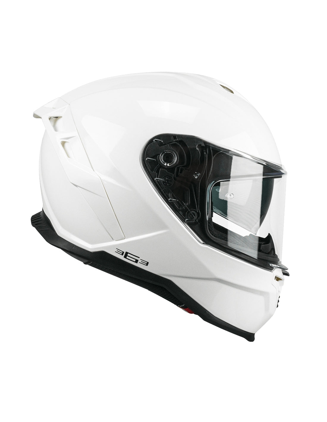 CGM 363 SHOT MONO Integral Moto Casco Blanco