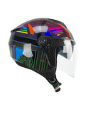 Casco Scooter CGM 126S IPER DISCO Urban Street Verde Grafito Fucsia
