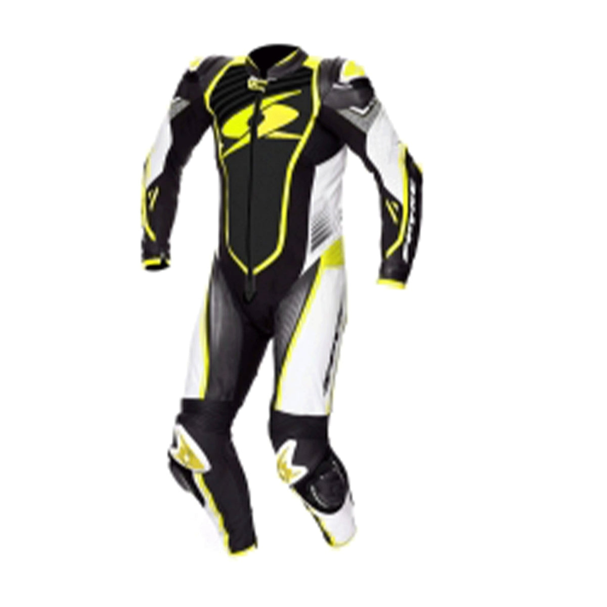 SPYKE - ARAGON RACE 1PC SUIT BLACK/WHITE/FLUO YELLOW - SECURTEX MOTOR S.L (t/a MaximoMoto)