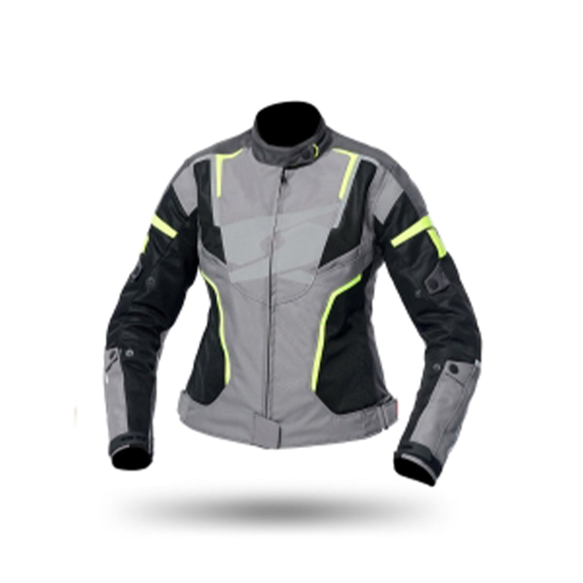 SPYKE - AIRMASTER LADY JACKET BLACK/GRAY/FLUOYELLOW - SECURTEX MOTOR S.L (t/a MaximoMoto)