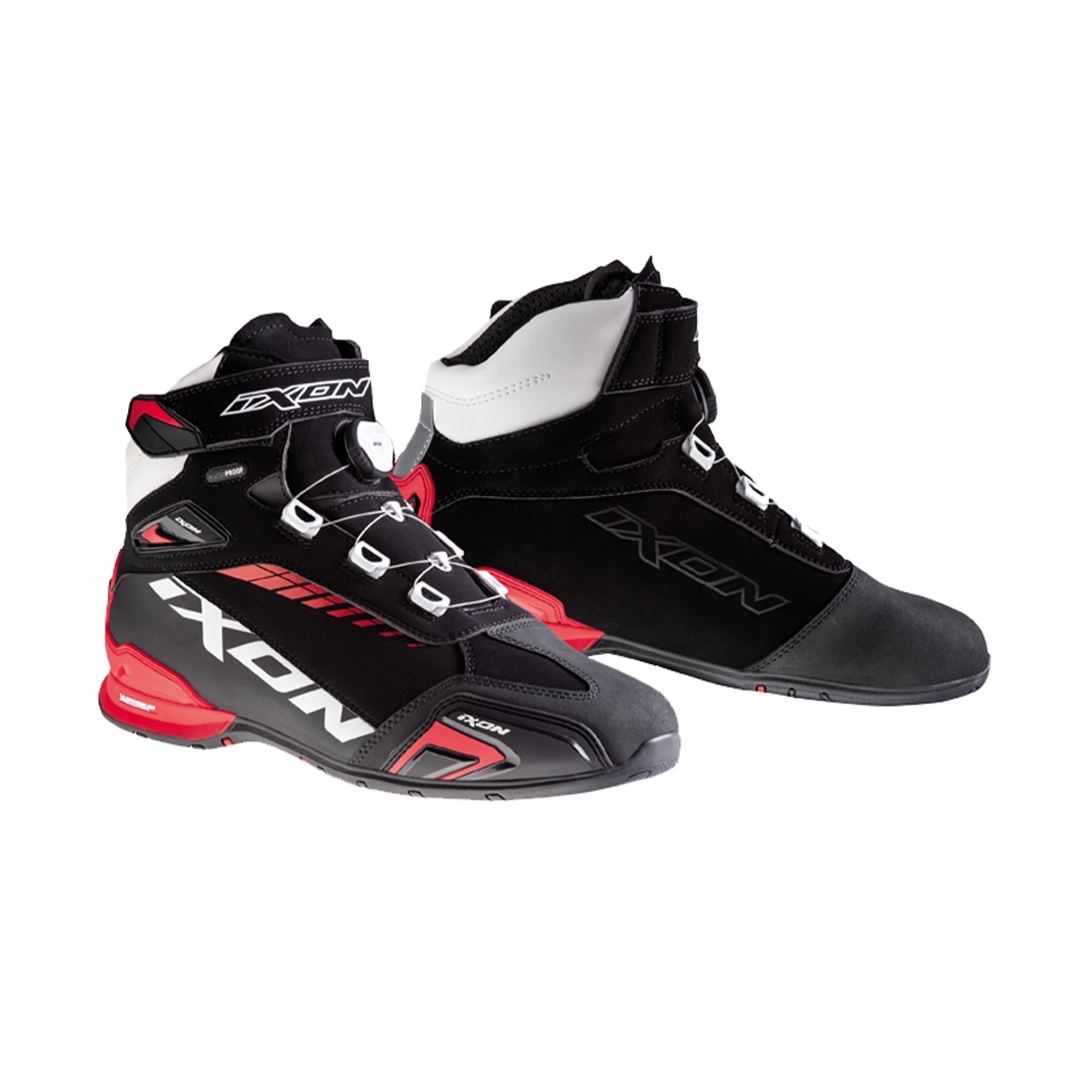 IXON- BULL WP BOOTS BLACK/WHITE/RED – 1 – Maximomoto PT
