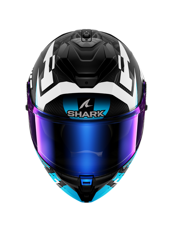 SHARK CASCO SPARTAN GT PRO CARBON ZARCO TRACK RACER Carbon Blanco Azul – 2 – Maximomoto PT