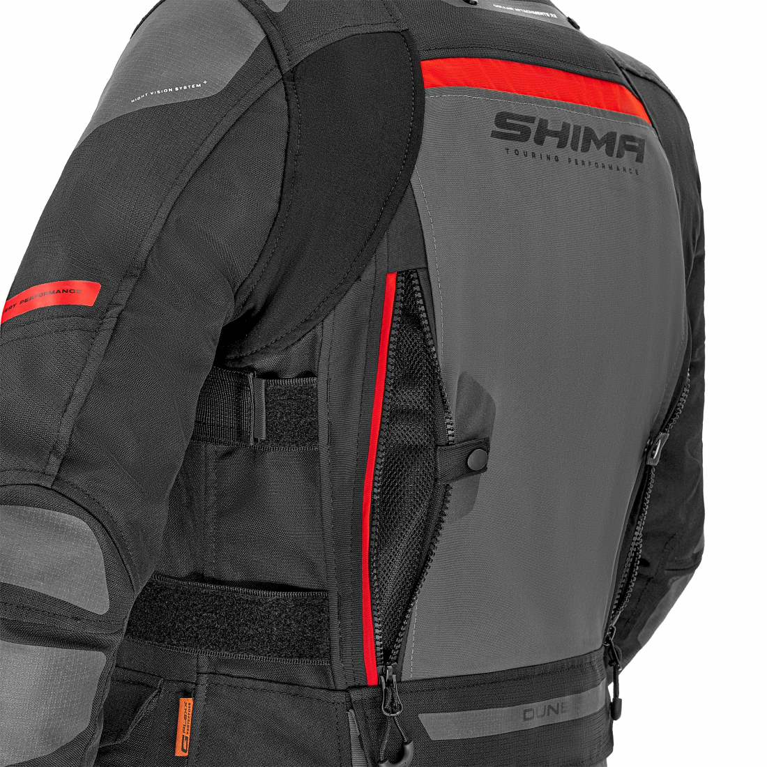 SHIMA DUNE CASACOS SENHORA TEXTIL DE MOTO VERMELHO – 7 – Maximomoto PT