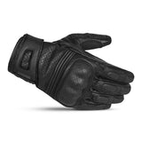 BELA RUSH Moto Senhora Couro Luvas Preto