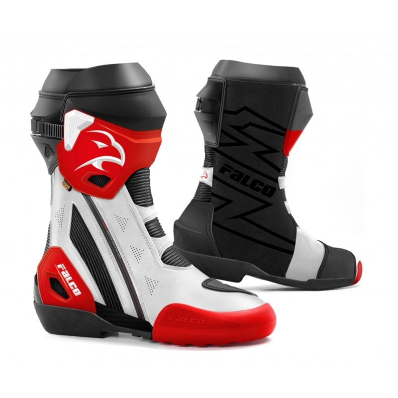 FALCO RACING ELITE GP BOOTS WHITE/RED – 1 – Maximomoto PT