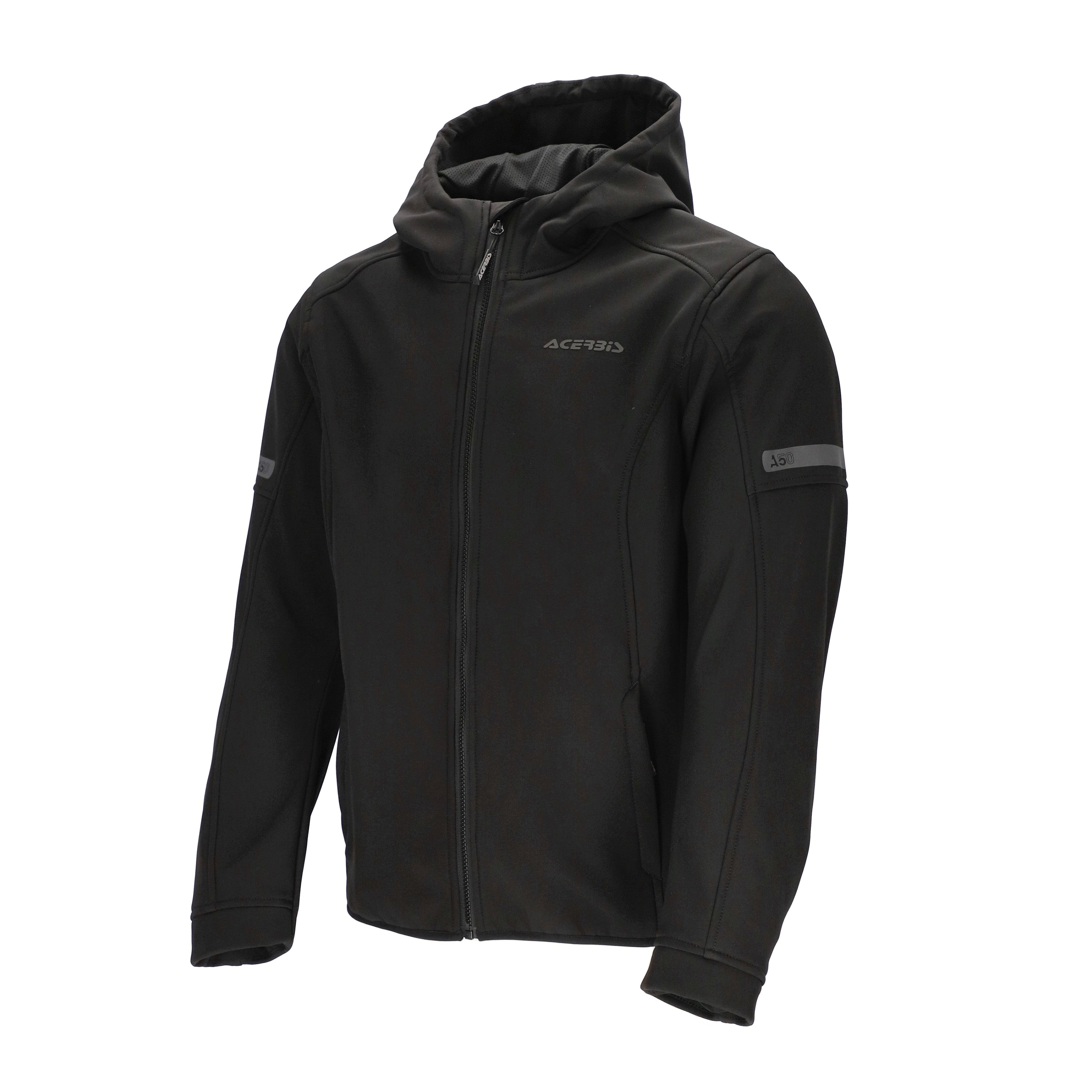 ACERBIS - casacos CE AC50 NO WIND W/HOOD BLACK – 2 – Maximomoto PT