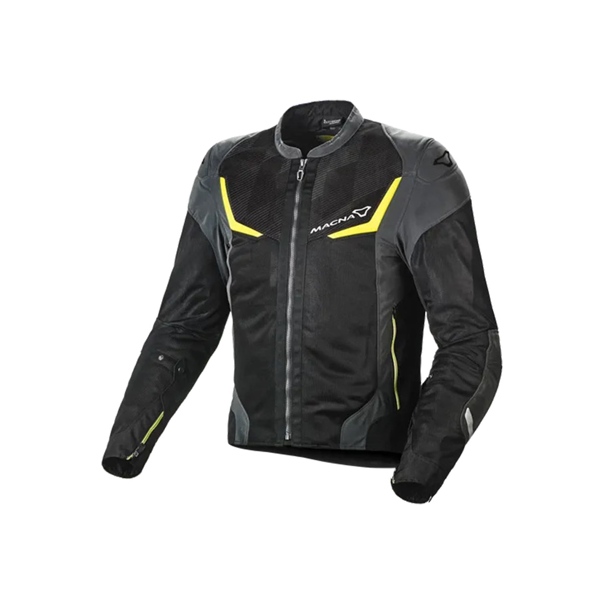 Macna Orcano casacos textil Man Black/Night eye/fluo yellow
