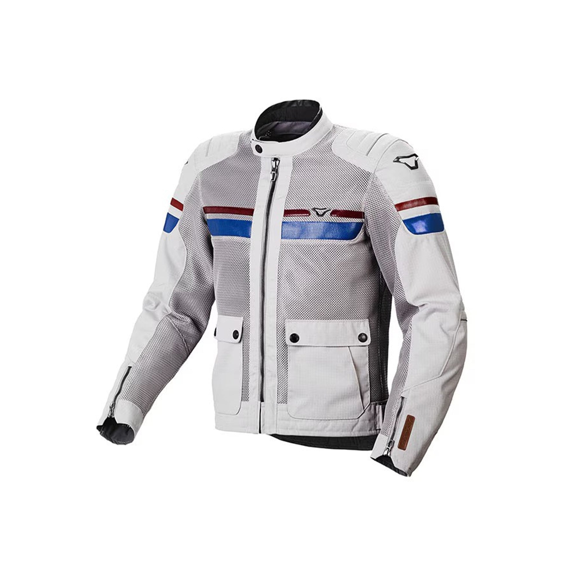 Macna Fluent NightEye casacos textil Man Light grey/blue/red – 1 – Maximomoto PT