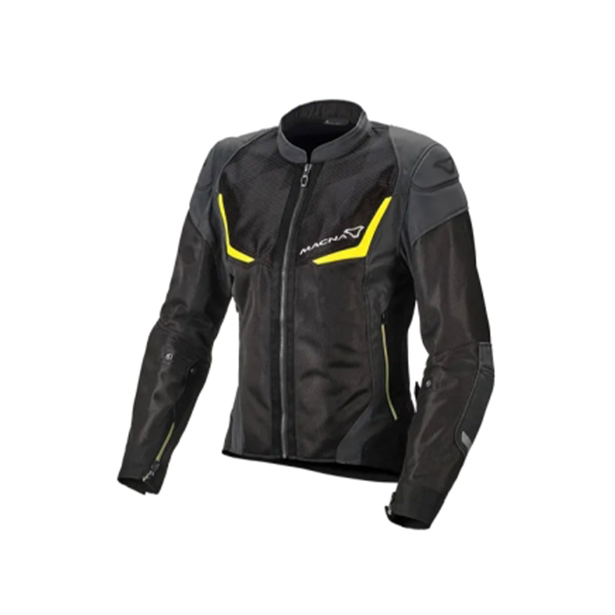 Macna Orcano casacos textil Lady Black/Night eye/fluo yellow