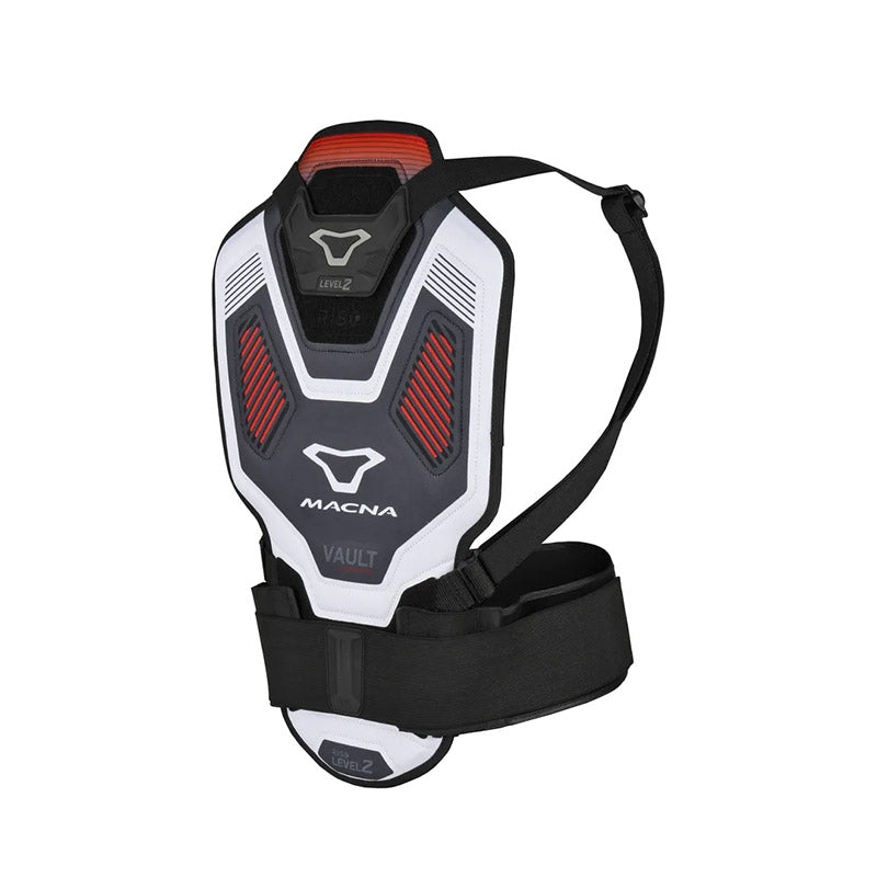 Macna Vault Protector de espalda Black/white/red - SECURTEX MOTOR S.L (t/a MaximoMoto)