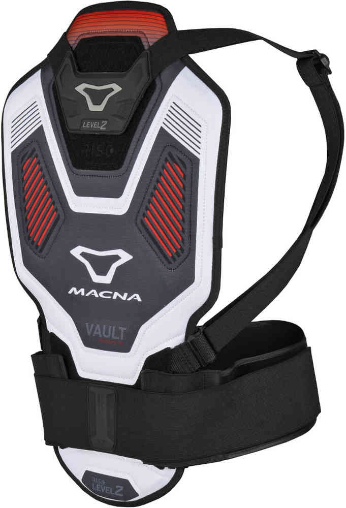 Macna Vault Protector de espalda Black/white/red - SECURTEX MOTOR S.L (t/a MaximoMoto)