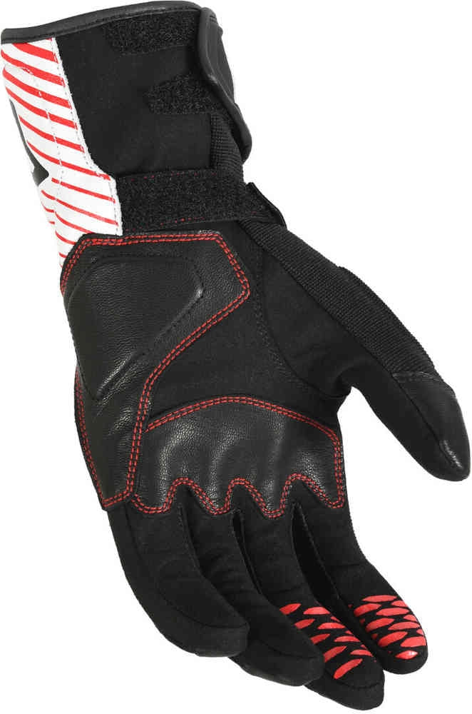 Macna Tempo Perforated Gloves Black/White/Red – 3 – Maximomoto PT