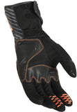 Macna Tempo Luvas perforados Black/dark grey/orange