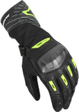 Macna Tempo Luvas perforados Black/fluo yellow