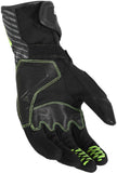 Macna Tempo Luvas perforados Black/fluo yellow
