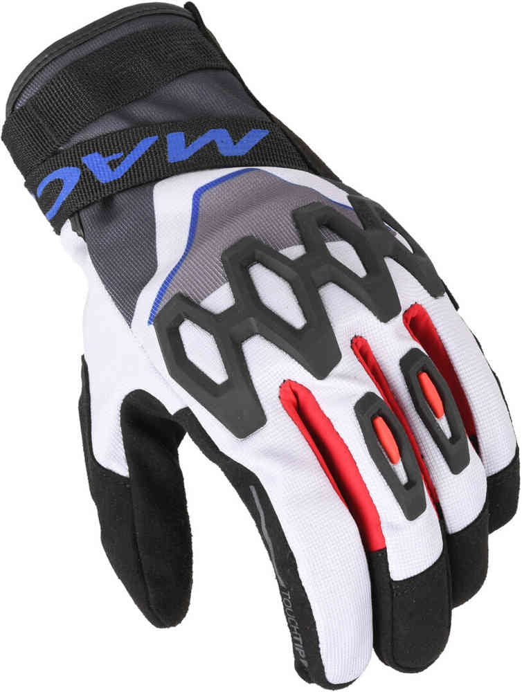 Macna Zairona Light grey/black/blue women's gloves – 2 – Maximomoto PT