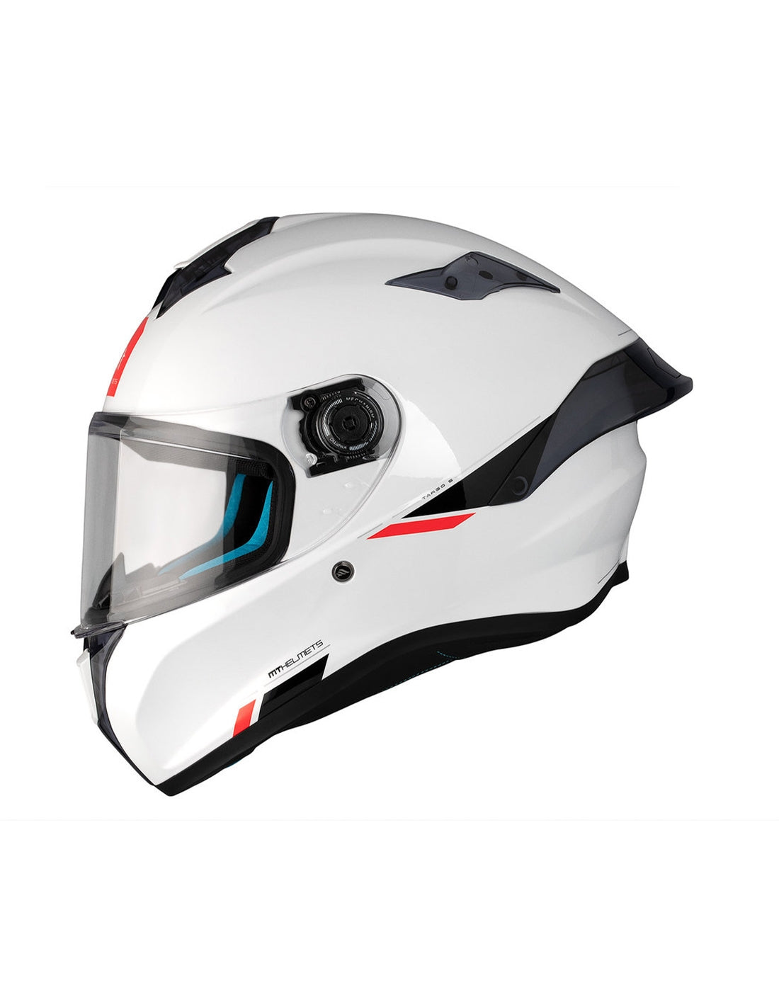 MT Targo S Solid A0 pearl white Full sports shell for motorcycle – 2 – Maximomoto PT