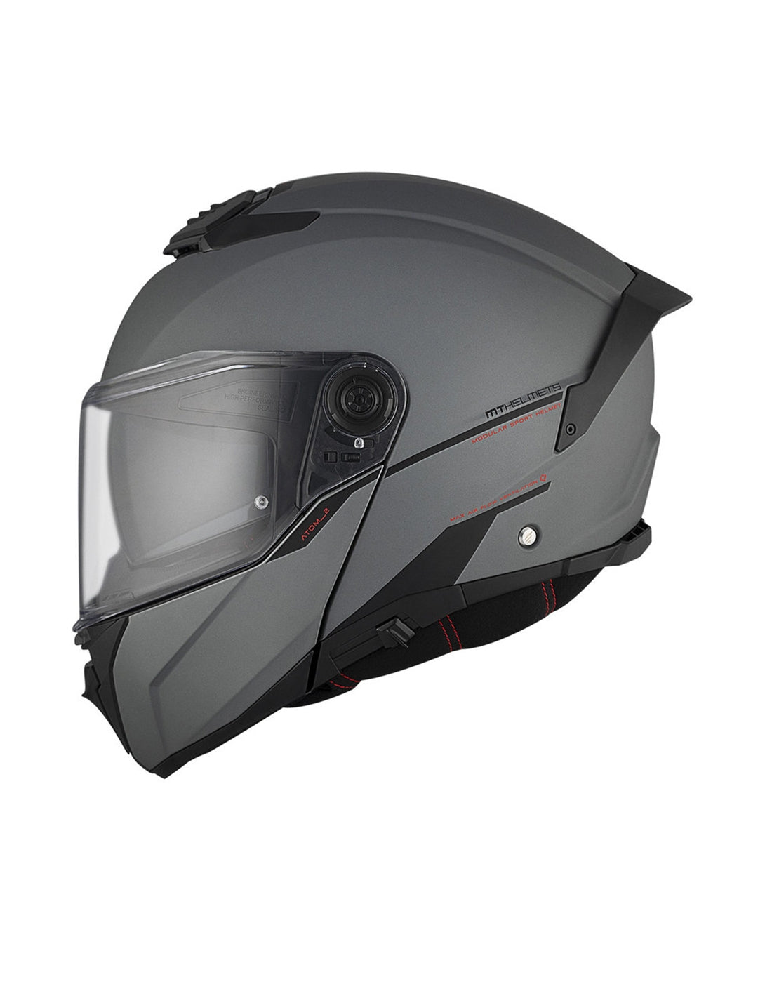 MT ATOM 2 SV SOLID A2 MOTOCICLO CAPACETE MODULAR INTEGRAL